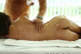 Brunette Beauty Face Fucked On Table