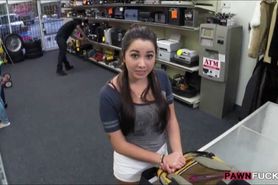 Carley fucked in the pawnshop for money