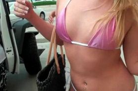 Blonde teen beauty cunt licked and rubbed for hard cash