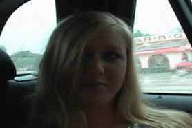 Teen sexy blonde gives boner and sucks on it like true 