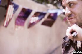 Hot MILF fucked in traditional group sex by a friends