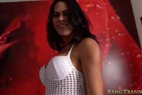 Big butt tranny Nina Lins asshole fucked