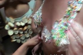 College Girls Sucking Dick During Dorm Room Party