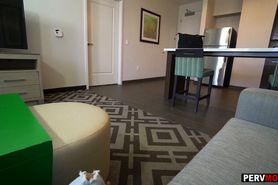 My hot latina mom was about to go on a business trip