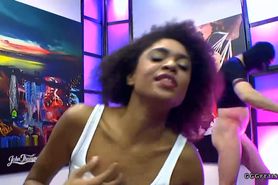 Cums in mouth and facials on ebony luna corazon