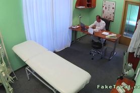 Slim amateur patient fucked by doctor