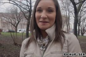 Myrna Joy flashes tits n fucked for cash