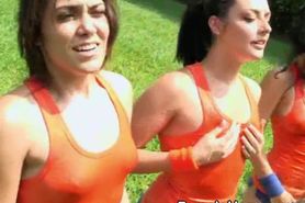 College Girls Hosed Of At Hazing