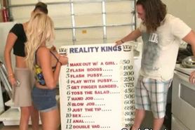 Blonde Eaten Out In Money Talks Stunt