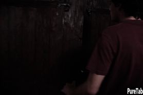 Desirous big boobs MILF jumped on a guy with big cock