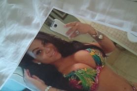 CUM on Nanci selfie in hot bikini