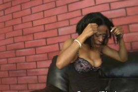 Pretty Black Slut Gats On White Dick