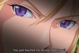Hentai goddess watching a hardcore orgy with sex slaves