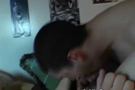 College Boys Get Busy Together At Dorm Room Party