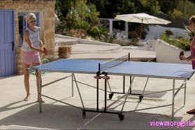 Three cute teens lesbian sex outdoors