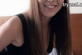 Superb gf Jay Dee first time anal action