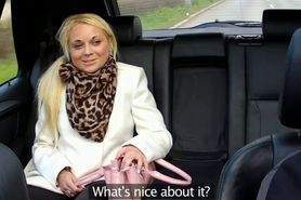 Great ass blonde fucked on backseat in fake taxi