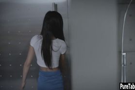 Petite teen got fucked so hard by a guy with big penis