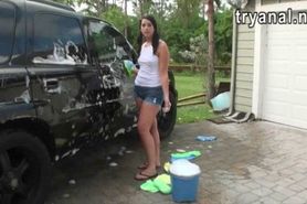 Horny gf Haley Hollister first time anal