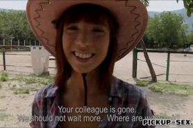 Tight Eurobabe Tina Hot banged for money