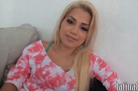 Tiny blonde latina girlfriend sex on cam